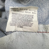 Vintage 90s Levi's 516 Jeans Mens 32x30 Blue Slim Fit Straight Leg Light Wash Denim Pants