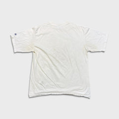 Vintage 1995 Logo 7 NCAA Final Four Championship T Shirt Mens XL White Manhattan Jaspers Basketball Tee