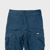 Dickies Pants Mens 30x30 Blue Regular Straight Cargo Workwear Casual Trousers