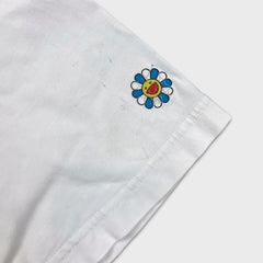 2017 Uniqlo x Takashi Murakami Doraemon T Shirt Mens Medium White Flower Art UT Tee