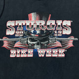 Vintage 2011 Sturgis T Shirt Mens Large Black Double Sided Graphic Biker Motorcycle Tee