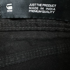 G-Star Raw Bronson Slim Chino Jeans Mens 32x29 Black Faded Dark Wash Denim Pants