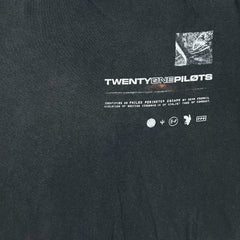 Vintage 2009 Twenty One Pilots Dead Car T Shirt Mens Large Black Faded Wash Band Tee