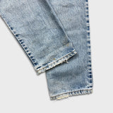 Levi's 512 Jeans Mens 32x30 Slim Fit Taper Leg Light Wash Distressed Faded Denim Pants