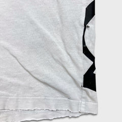 AAPE By A Bathing Ape T Shirt Mens Large White Distressed Monogram Moon Face Tee