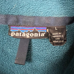 Vintage 90s Patagonia Fleece Mens Medium Blue USA Full Zip Synchilla Jacket
