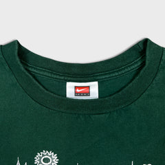 Vintage 2007 Nike T Shirt Mens Small Green Trail Restoration Run Sportswear Short Sleeve Tee