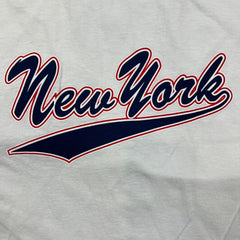 Vintage Y2K New York City T Shirt Mens XL White Fruit of The Loom Short Sleeve Tee