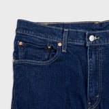 Levi's 512 Jeans Mens 36x30 Blue Slim Taper Leg Dark Wash Mid Rise Stretch Denim Pants