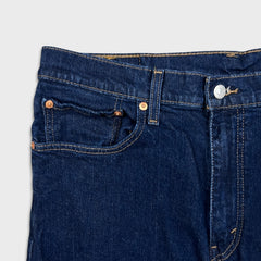 Levi's 512 Jeans Mens 36x30 Blue Slim Taper Leg Dark Wash Mid Rise Stretch Denim Pants