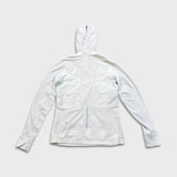 Lululemon Winter Sprinter Hoodie Womens Size 12 White 1/2 Zip Hooded Sweater