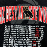 October's Very Own x Raptors The Best In the World Championship T Shirt Mens XL Black NBA Tee