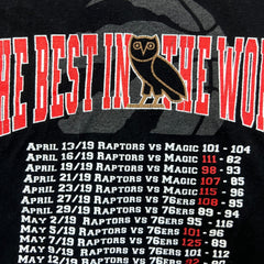 October's Very Own x Raptors The Best In the World Championship T Shirt Mens XL Black NBA Tee