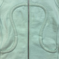 Lululemon Scuba Hoodie *Stretch Womens Size 4 Green Full Zip Hooded Sweater
