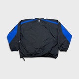 Vintage Majestic New York Mets Jacket Mens XL Black MLB Baseball 1/4 Zip 90s Pullover