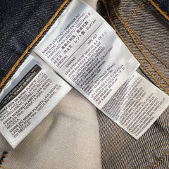 Levi's 505 Jeans Mens 30x30 Blue Regular Fit Straight Leg Dark Wash Faded Denim Pants