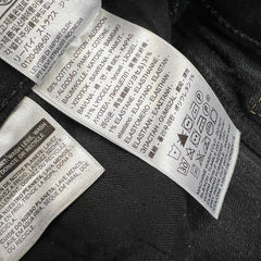 Levi's 512 Jeans Men 34x30 Black Slim Taper Leg Dark Wash Mid Rise Stretch Denim Pants