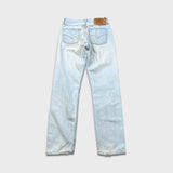 Vintage 90s Levis 501 Jeans Womens 29x31 Original Straight Light Wash Distressed Denim Pants