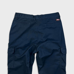 Dickies Pants Mens 36x30 Blue Genuine Original Straight Cargo Workwear Trousers