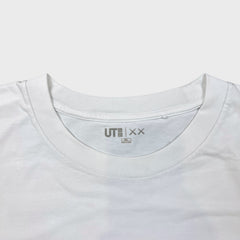 KAWS x Uniqlo UT Short Sleeve Artbook Cover T Shirt Mens 2XL White Graphic Tee