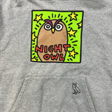 SS22 October's Very Own x Keith Haring Night Owl Hoodie Mens Medium Gray OVO Pullover