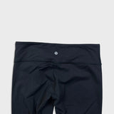 Lululemon Wunder Under Crop Mid-Rise Womens Size 10 Black Yoga Pilates Leggings