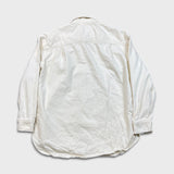 Calvin Klein Jeans Denim Shirt Mens Large White Casual Western Button Up