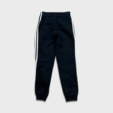 Vintage Y2K Adidas Sweatpants Mens Large Black 3 Stripes Spell Out Taper Leg Jogger