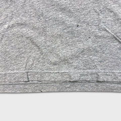 Adidas T Shirt Mens Medium Gray Essentials 3 Stripes Spell Out Short Sleeve Tee