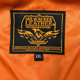 Milwaukee Leather Vest Mens 2XL Brown Roulette Distressed 10 Pocket Biker