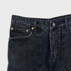 Levi's 513 Cargo Jeans Mens 30x30 Black Wash Multi Pocket Utility Denim Pants