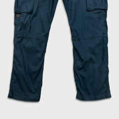 G-Star Raw Bronson Slim Chino Pants Mens 36x29 Blue Casual Cargo Utility Trousers