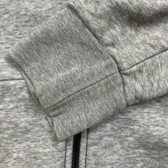 Adidas Hoodie Mens Large Gray Essentials Spell Out Full Zip Hooded Sweater