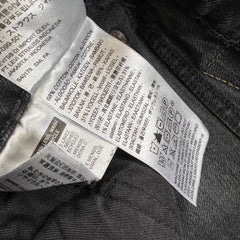 Levi's 511 Jeans Mens 28x30 Black Slim Fit Mid Rise Dark Wash Stretch Denim Pants