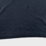 Vintage 90s Sun Faded Blank T Shirt Mens XL Black Single Stitched Distressed Tee
