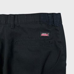 Dickies Genuine Pants Mens 32x32 Black Original Straight Faded Workwear Trousers