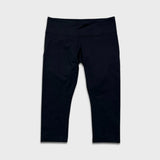 Lululemon Wunder Under Crop Mid-Rise Womens Size 10 Black Yoga Pilates Leggings
