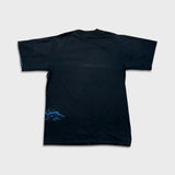 Vintage 90s Dolphin Florida T Shirt Mens Large Black USA Graphic Animal Tee