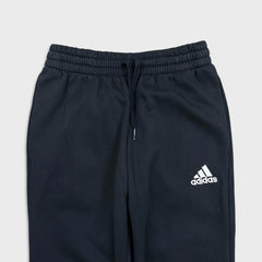 Adidas Sweatpants Mens Small Black Essentials 3 Stripes Taper Leg Jogger