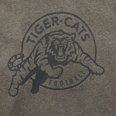 Vintage Y2K Hamilton Tiger Cats T Shirt Mens Large Brown CFL Football Ringer Tee
