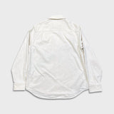 COS Long Sleeve Shirt Mens XS White Natural Overshirt Linen Button Up