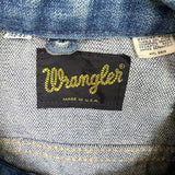 Vintage 80s Wrangler Denim Jacket Mens Small Winston Rodeo Awards USA Trucker