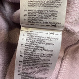 Adidas Sweatshirt Womens Small Pink Original Trefoil Spell Out Pullover Crewneck