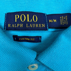 Polo Ralph Lauren Shirt Mens Medium Blue Pony Casual Preppy Short Sleeve
