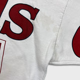 Vintage 90s Budweiser Hoodie Mens Medium White King of Beer Hooded Sweater