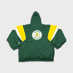 Vintage 90s Starter Oakland Athletics Jacket Mens XL Green Sports MLB Baseball
