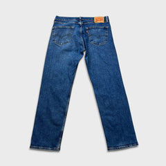 Levi's 505 Jeans Mens 34x30 Blue Regular Fit Straight Leg Medium Wash Denim Pants