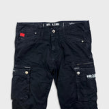 Diesel Only The Brave Pants Mens 34x26 Black Straight USA Cargo Utility Trouser