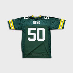 Vinatge Y2K Reebok AJ Hawk Green Bay Packers #50 NFL Jersey Mens Medium Green Football