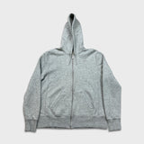 Vintage Y2K Nike Sportswear Hoodie Mens Large Gray Swoosh Full Zip Hooded Sweater